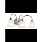 Luminaire de vanité Kichler Nicholson 45883NI 3-lumières 100W nickel brossé