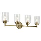 Kichler 45887NBR Winslow 4-Lumières 300W Laiton naturel Lumière de Vanité