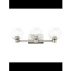 Luminaire de vanité Kichler Harmony 45894NI 3-lumières 75W nickel brossé