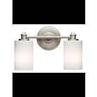 Luminaire de vanité Kichler Joelson 45922NI 2-lumières 100W nickel brossé