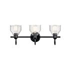 Luminaire de vanité Kichler 45973BK 3.-lumières 225W Noir