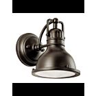 Lanterne murale extérieur Kichler Hatteras 49064OZ 1-lumière 60W vieux bronze