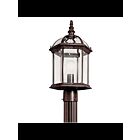 Monture pour poteau extérieur à LED Kichler Barrie 49187TZL18 1-lumière 10W bronze tannery