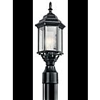 Lampe sur poteau extérieur Kichler Chesapeake 49256BK 1-lumière 100W noir