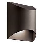 Lanterne murale extérieur à LED Kichler Wesley 49278AZTLED 1-lumière 8W bronze architectural texturé