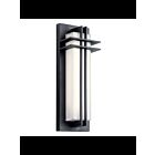 Lanterne murale extérieur à LED Kichler Manhattan 49297BKTLED 1-lumière 12.5W noir texturé