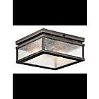 Plafonnier extérieur Kichler Manningham 49389OZ 2-lumières 75W vieux bronze