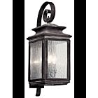 Lanterne murale extérieur Kichler Wiscombe Park 49503WZC 4-lumières 60W zinc patiné