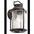 Lanterne murale extérieur Kichler Ashland 49570WZC 1-lumière 100W zinc patiné