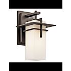 Lanterne murale extérieur Kichler Caterham 49642OZ 1-lumière 100W vieux bronze