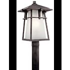 Monture pour poteau extérieur Kichler Beckett 49724WZC 1-lumière 150W zinc patiné