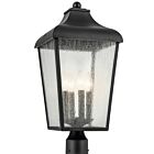 Kichler 49739BKT Forestdale 4-Lumières 240W Noir texturé Lampe sur poteau extérieur