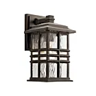 Lanterne murale extérieur Kichler Beacon Square 49829OZ 1-lumière 75W vieux bronze