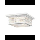 Plafonnier extérieur Kichler Beacon Square CLIMATES 49834WH 2-lumières 75W blanc