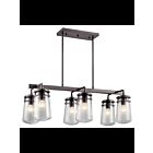 Chandelier d'extérieur Kichler Lyndon 49835AZ 6-lumières 100W bronze architectural