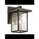 Lanterne murale extérieur Kichler Capanna 49924OZ 1-lumière 60W vieux bronze