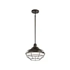 Suspendu extérieur Kichler Pier 49992OZ 1-lumière 100W vieux bronze
