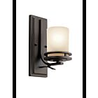 Luminaire de vanité Kichler Hendrik 5076OZ 1-lumière 100W vieux bronze