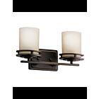 Luminaire de vanité Kichler Hendrik 5077OZ 2-lumières 60W vieux bronze