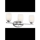 Luminaire de vanité Kichler Eileen 5098CH 3-lumières 100W chrome