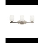 Luminaire de vanité à LED Kichler Eileen 5098NIL18 3-lumières 10W nickel brossé