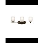 Luminaire de vanité Kichler Eileen 5098OZS 3-lumières 100W vieux bronze