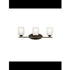 Luminaire de vanité à LED Kichler Eileen 5098OZSL18 3-lumières 10W vieux bronze