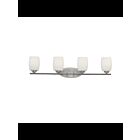 Luminaire de vanité Kichler Eileen 5099NI 4-lumières 100W nickel brossé