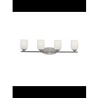 Luminaire de vanité à LED Kichler Eileen 5099NIL18 4-lumières 10W nickel brossé