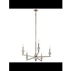 Lustre à 1 étage Kichler Calyssa 52001PN 5-lumières 60W nickel poli
