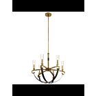 Lustre à 1 étage Kichler Artem 52015NBR 6-lumières 60W laiton naturel