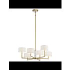 Lustre à 1 étage Kichler Laurent 52052CG 6-lumières 60W or champagne