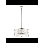 Suspendu à tambour Kichler Birkleigh 52072SN 4-lumières 75W nickel satiné