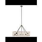 Lustre ovale Kichler Oana 52078WWW 6-lumières 60W bois blanc délavé