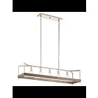 Lustre linéaire Kichler Tanis 52091DAG 5-lumières 75W gris antique