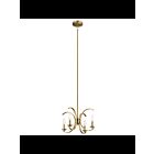 Suspendu de foyer Kichler Cassadee 52119BNB 4-lumières 60W laiton naturel brossé