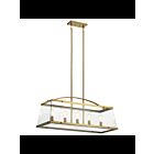 Lustre linéaire Kichler Darton 52123BNB 5-lumières 75W laiton naturel brossé
