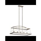 Lustre linéaire Kichler Darton 52123CLP 5-lumières 75W étain classique