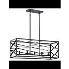 Lustre linéaire Kichler Sevan 52140BK 5-lumières 60W noir