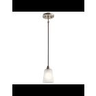 Mini suspendu Kichler Skagos 52235NI 1-lumière 75W nickel brossé