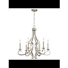 Lustre à 1 étage Kichler Ania 52240NI 6-lumières 60W nickel brossé