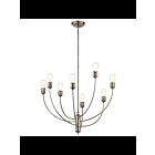 Lustre à 1 étage Kichler Hatton 52255CLP 8-lumières 75W étain classique