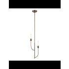 Suspendu Kichler Hatton 52258CLP 2-lumières 75W étain classique