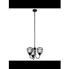 Lustre à 1 étage Kichler Voclain 52268BK 3-lumières 75W noir