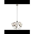 Lustre à 1 étage Kichler Voclain 52269NI 5-lumières 75W nickel brossé