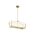 Lustre linéaire à LED Kichler Calters 52293CGLED 50W or champagne