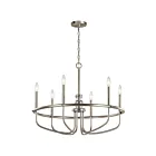 Lustre à 1 étage Kichler Capitol Hill 52304NI 6-lumières 60W nickel brossé
