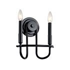Applique murale Kichler Capitol Hill 52308BK 2-lumières 60W noir