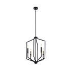 Suspendu de foyer Kichler Armand 52351BK 4-lumières 60W noir