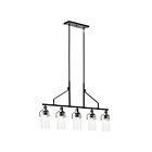 Chandelier linéaire Kichler Everett 52379BK 5-lumières 375W Noir